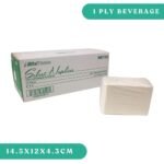 1 Ply White Beverage/Cocktail Napkins