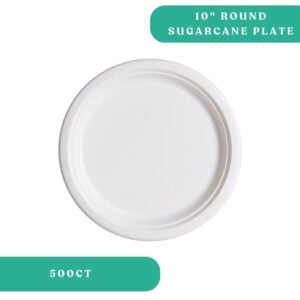 10" Round Sugarcane Plate