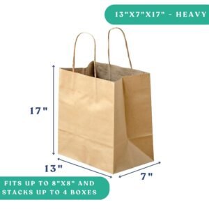 13x7x17" Twisted Handle Paper Bag - Heavy Weight