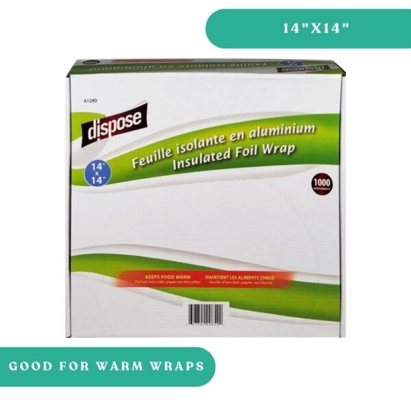 14"x14" Insulated Foil Wrap