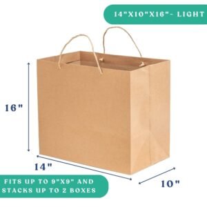14x10x16" Twisted Handle Paper Bag - Light Weight