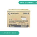 16oz Rectangular Container + Lid