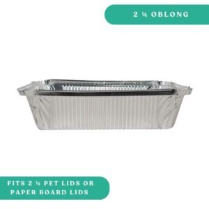 2 1/4 Lb Aluminum Oblong Tray
