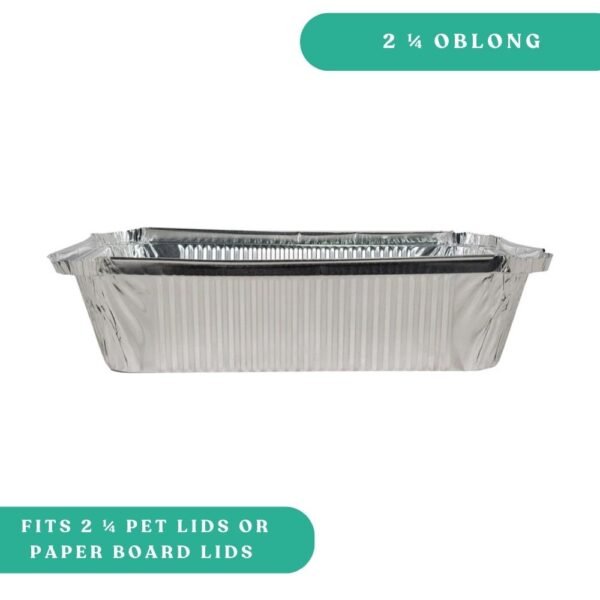 2 1/4 Lb Aluminum Oblong Tray