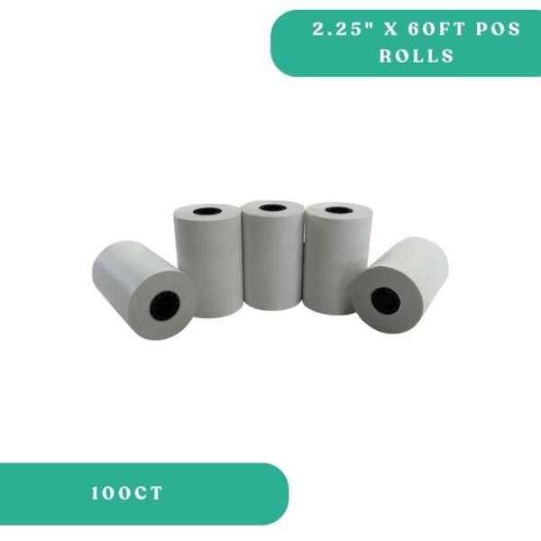 2.25 x 60ft POS Rolls