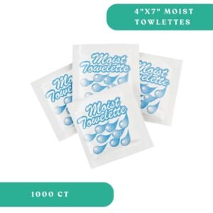 4x7" Moist Towlettes 5 Drops
