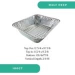 Aluminum Half Steam Pan - Deep