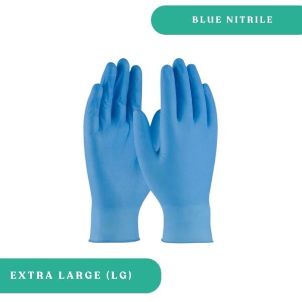 Extra Large Blue Nitrile Gloves