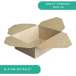 Kraft Paper Takeout Box #4