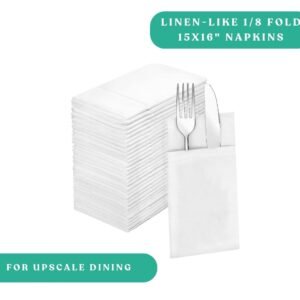 Linen-Like Dinner Napkins - 15x16"